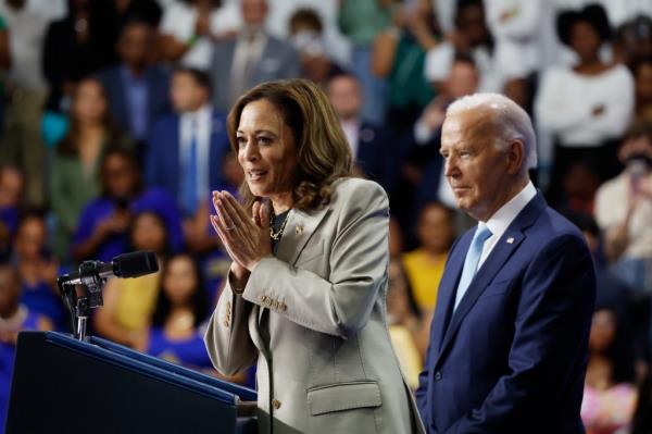 Kamala Harris and Joe Biden