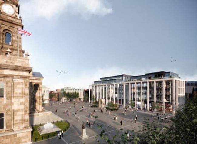 Artist’s impression of plans for Bolton’s defunct Crompton Place shopping centre.