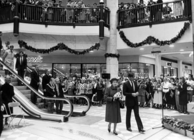 The Queen visits Bolton, Greater Manchester, in 1988