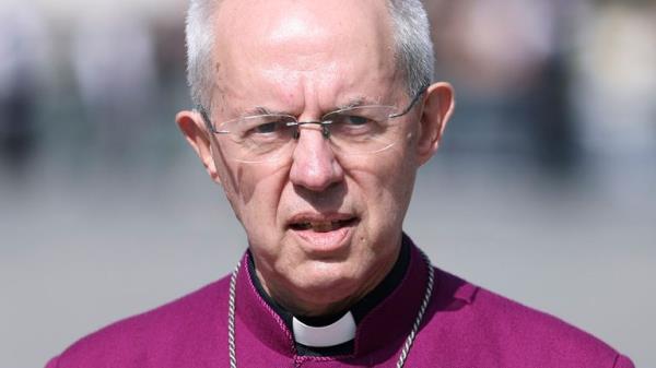 FILE - The Archbishop of Canterbury Justin Welby walks through Westminster in Lo<em></em>ndon on Sept. 14, 2022. (Richard Heathcote/Pool Photo via AP, File)