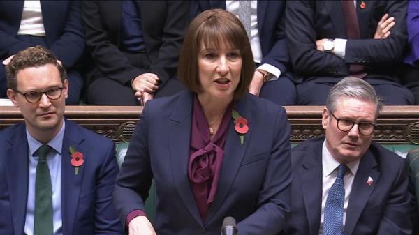 Chancellor Rachel Reeves says she is &#34;deeply proud&#34; to be &#34;Britain&#39;s first female Chancellor&#34; as she outlines her Budget.