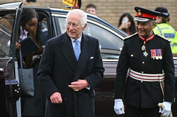 King Charles III inaugurating the Coro<em></em>nation Food Project hub in southeastern Lo<em></em>ndon on his 76th birthday.