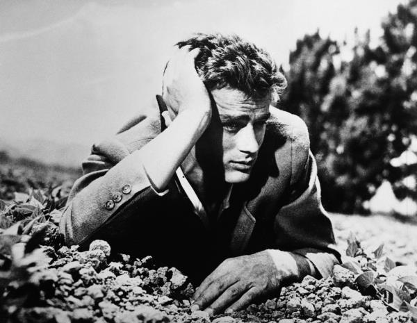 James Dean was reportedly blackmailed by his former lover shortly before his big-screen break in "East of Eden."