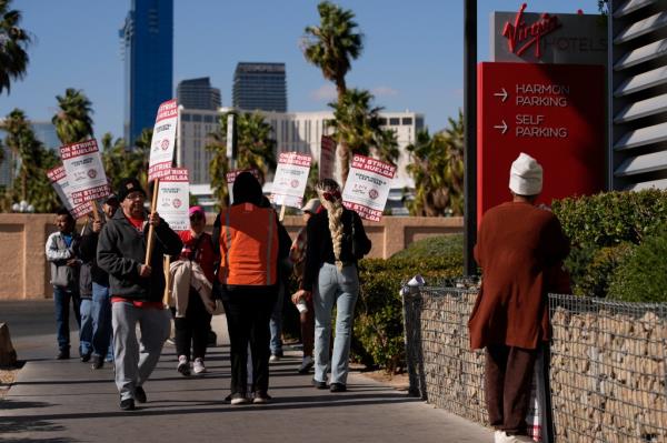 The unio<em></em>n said picketing workers would be outside the hotel 24 hours a day until the strike ends. 