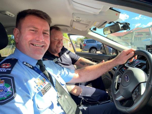 AC Marcus with Landsborough Road Policing Unit.